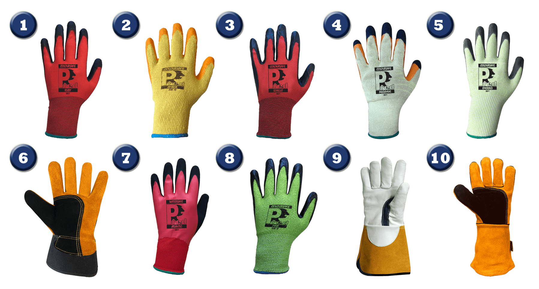 Images of Just 1 Source & Supply's top 10 best selling work gloves