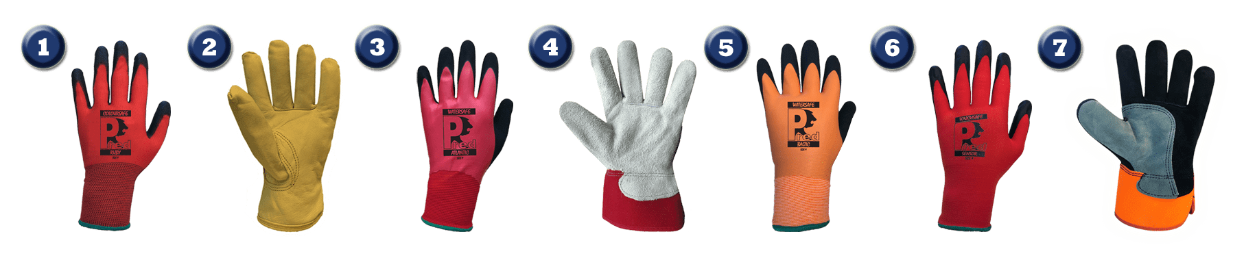 Gloves for use in logistics/warehousing