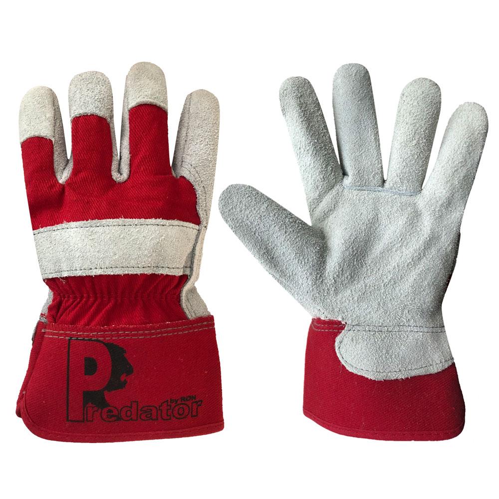 S 7 fingerlos Rigger Gloves Bühnenbau 2 Paar PROFI Roadie Handschuhe Leder Gr 
